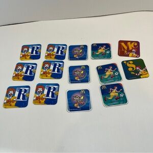 McDonald's Y2k Fridge Rubber Magnet Lot 2006 2009 2004 Soccer Basketball Ronald